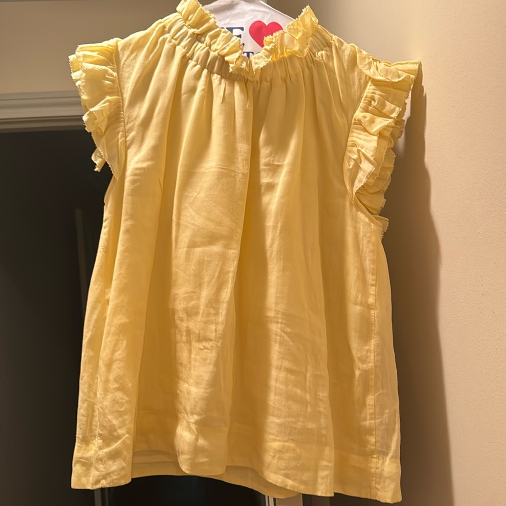 Size medium SEA NY top.  Small spot in the bottom (see pic)
